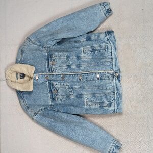 GAP‎ Women's Sherpa Lined Denim Jacket Size XS